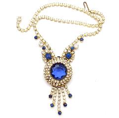 Blue Dentelle Necklace