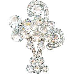 Clear Chatons Only Brooch