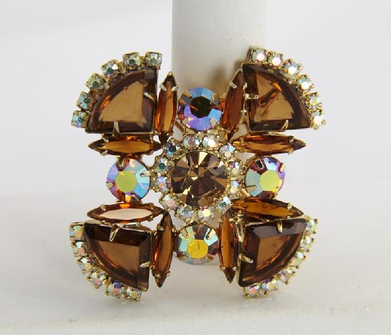 Front view of Topaz Pie Pin Pendant