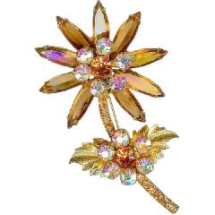 Topaz Navettes Brooch
