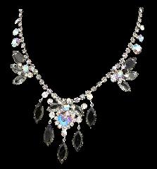 Gray (black Diamond) Navettes Necklace