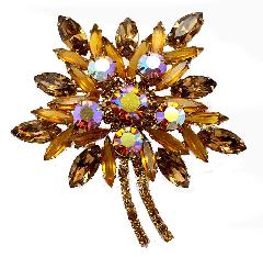 Topaz Navettes Brooch