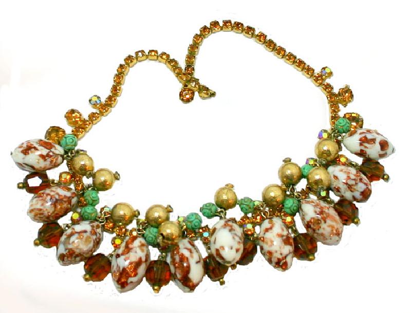Front view of Topaz Chatons Only Necklace