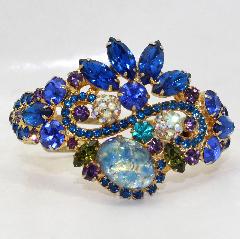 Blue Cabochons Multi-Color/Shaded Bracelet Clamper