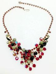 Red Navettes Necklace
