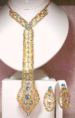 Blue Chatons Only Necklace