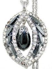 Hematite Navettes Pendant