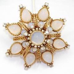 Clear Cabochons Brooch