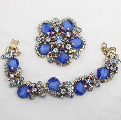Blue Pear Givre Bracelet 5 Link