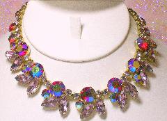 Purple (cardinal) Navettes Necklace