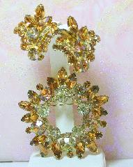 Topaz Navettes Brooch