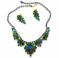 Multiple Colors Navettes Necklace