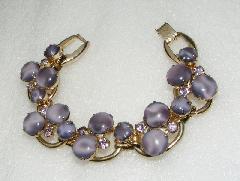 Purple (cardinal) Cabochons Bracelet 5 Link