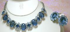 Blue Oval Necklace