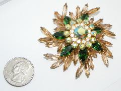 Topaz Navettes Brooch