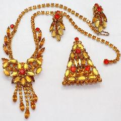 Topaz Navettes Pin Pendant
