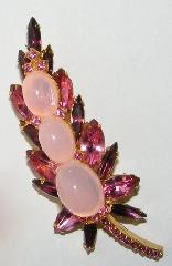 Pink Cabochons Brooch