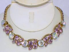 Purple (cardinal) Navettes Necklace