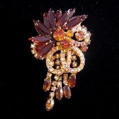 Topaz Navettes Pin Pendant