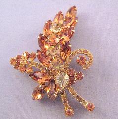 Topaz Navettes Brooch