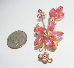 Pink Navettes Brooch