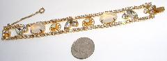 Clear Oval Bracelet Flat Push In