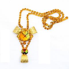 Topaz Chatons Only Rivoli/Margarita Necklace