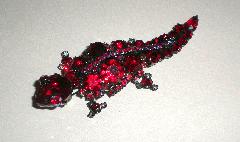 Red Pear Brooch