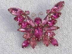 Pink Navettes Brooch