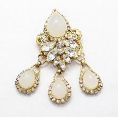 Clear Cabochons Pin Pendant