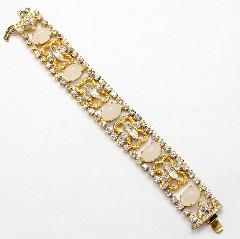 Clear Cabochons Bracelet Flat Push In