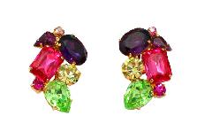 Pastel Pear Earrings Clip