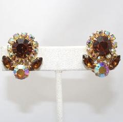 Topaz Navettes Earrings Clip