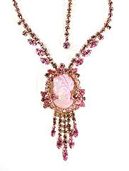 Pink Navettes Necklace