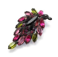 Pink Navettes Brooch