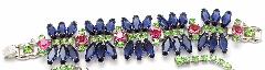 Blue Hexagon Bracelet 5 Link