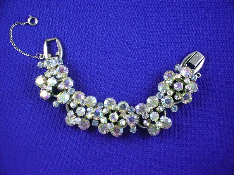 Front view of AB Chatons Only Bracelet 5 Link