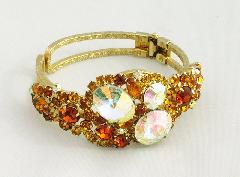 Topaz Oval Rivoli/Margarita Bracelet Clamper
