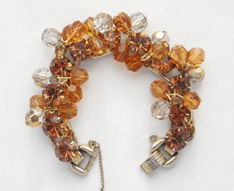 Front view of Topaz Chatons Only Bracelet 5 Link