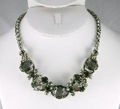 Gray (black Diamond) Oval Necklace