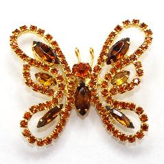 Topaz Navettes Brooch