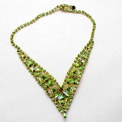 Green Navettes Necklace