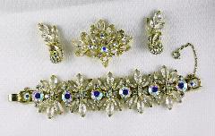 Clear Navettes Brooch