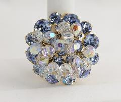 Blue Chatons Only Brooch