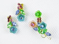 Pastel Navettes Earrings Clip