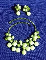 Green Chatons Only Givre Necklace