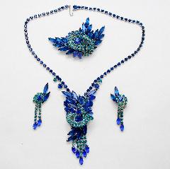 Blue Navettes Necklace