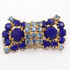 Blue Chatons Only Brooch
