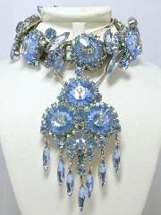 Blue Navettes Rivoli/Margarita Bracelet 5 Link