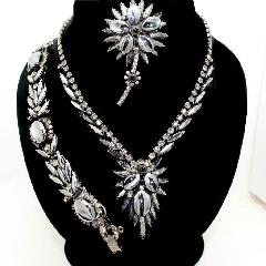 Hematite Scooped Brooch